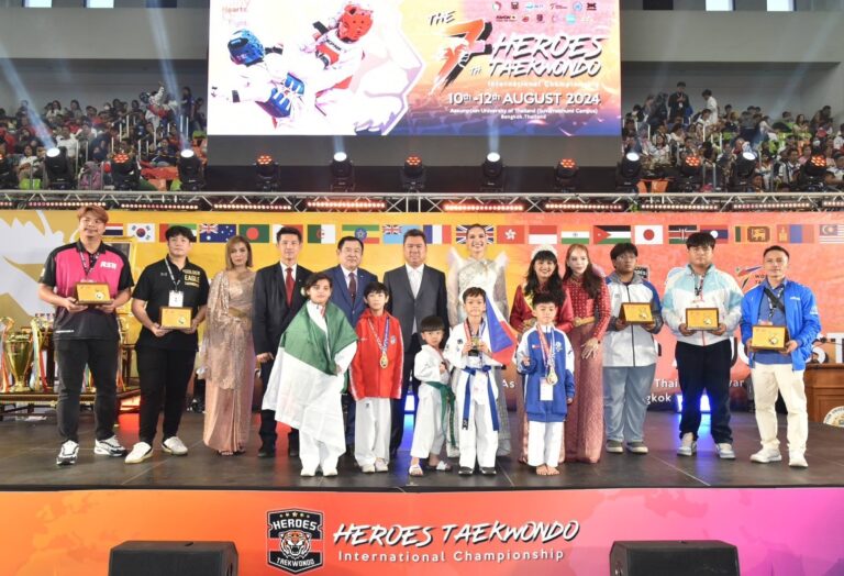 ประธานบอร์ด AOT เปิดการแข่งขัน The 7th Heros Taekwondo International Championship 2024