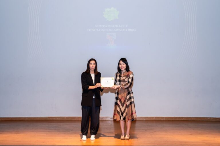 บีทีเอส กรุ๊ปฯ ได้รับรางวัลเกียรติคุณ “Sustainability Disclosure Award 2024 ต่อเนื่องปีที่ 6