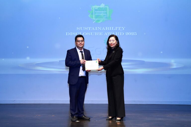 EGCO Group คว้ารางวัลเกียรติคุณสูงสุด “Sustainability Disclosure Award” 7 ปีต่อเนื่อง