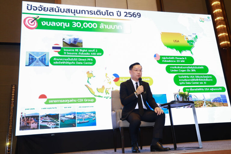 EGCO Group กางแผนปี 69 ชูกลยุทธ์ “POWER4” ทุ่มงบ 30,000 ล้านบาท ขยายพอร์ตโรงไฟฟ้าก๊าซฯและพลังงานหมุนเวียน