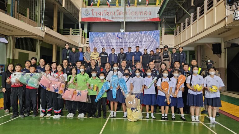 กทพ. จัดกิจกรรมสร้างชุมชนเครือข่ายเป็นมิตรกับทางพิเศษและกิจกรรมการฝึกซ้อมการป้องกันและระงับอัคคีภัยในเขตทางพิเศษประจิมรัถยา ณ โรงเรียนวัดสร้อยทอง