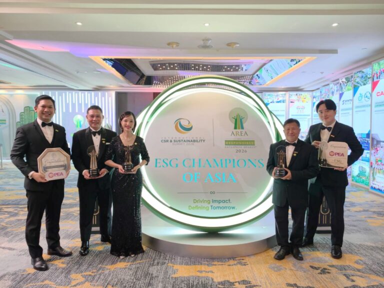 PEA คว้ารางวัล ระดับนานาชาติ AREA 2026 ติดต่อกัน 8 ปี